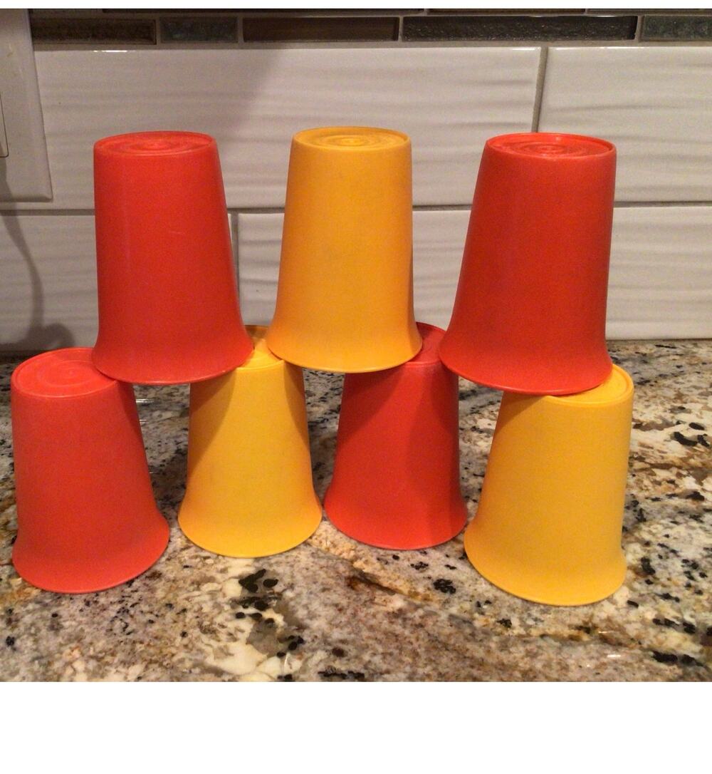 7 kids Tupperware cups tumblers #109